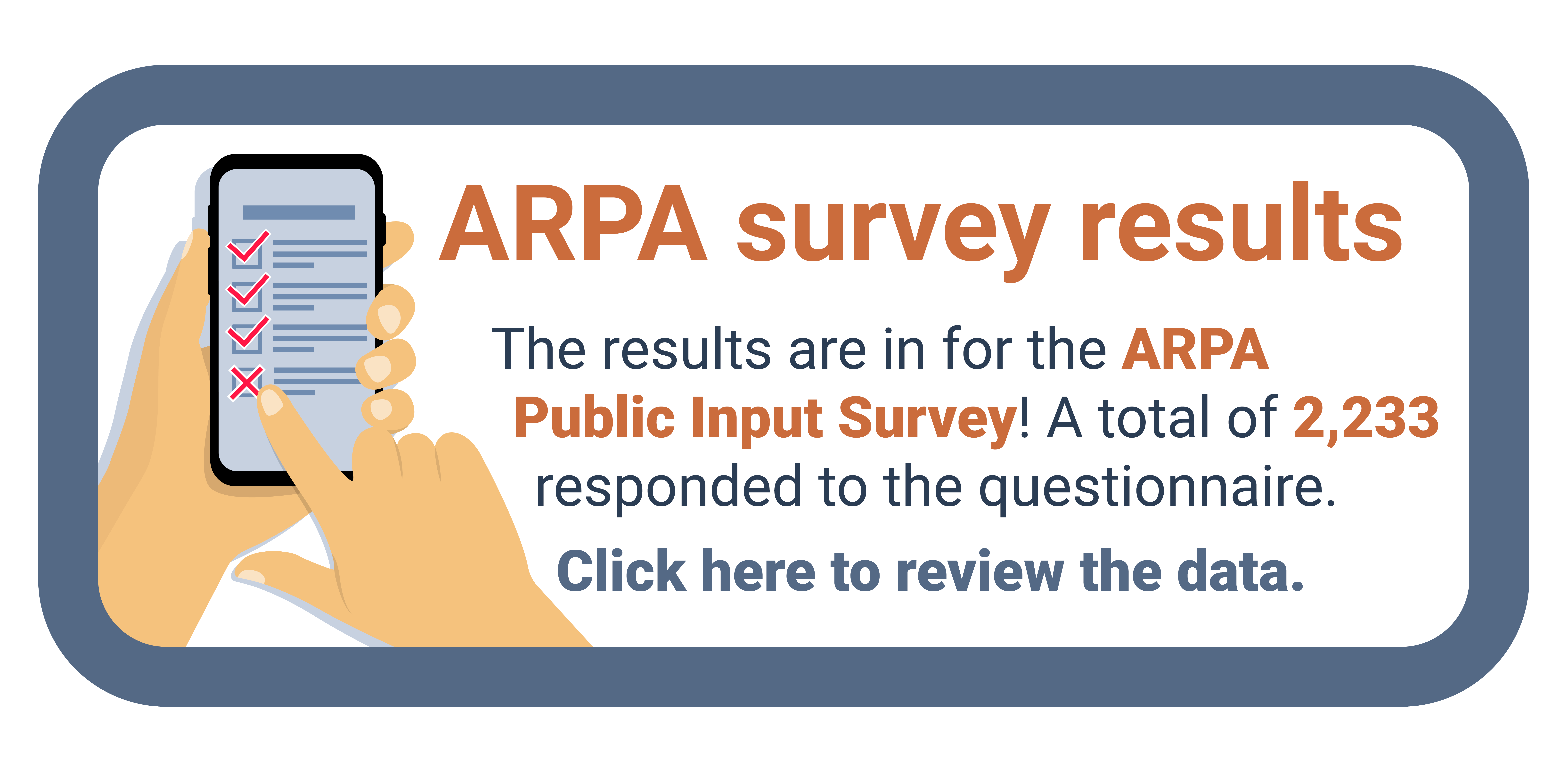 Take our ARPA survey.