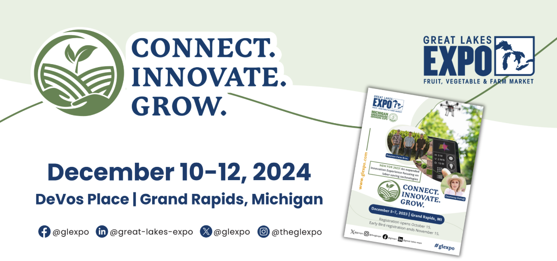 Connect. Innovate. Grow. Attend the Great Lakes Expo on December 10 - 12, 2024. Devos Place, Grand Rapids Michigan