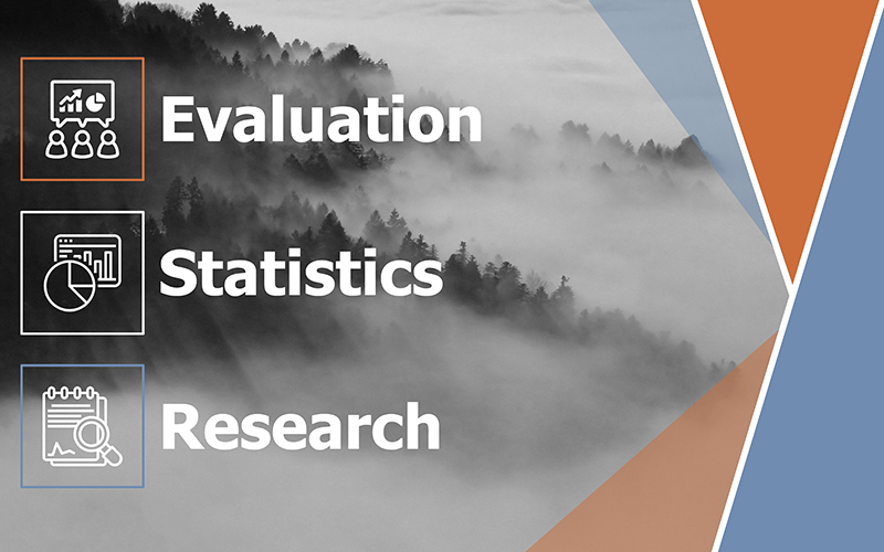 Evaluation, Statistics & Research