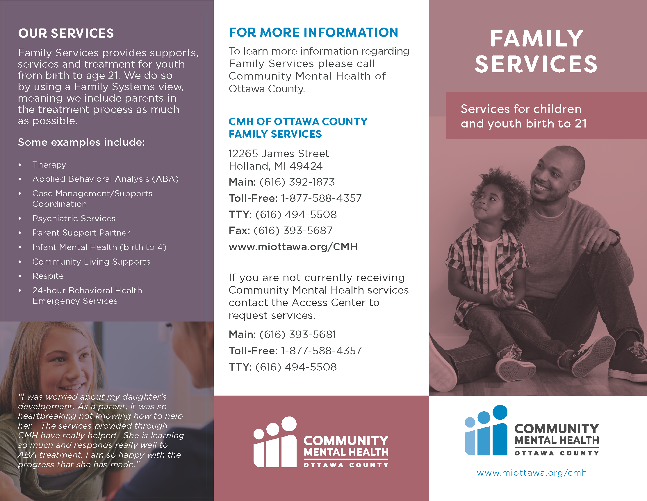 Family Services Brochure